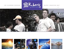 Tablet Screenshot of kharisproductions.com